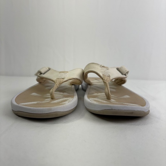 Easy Spirit Drifts 7 Adjustable Strap Thong Flip Flop Sandals Beige Size 9‎ - Picture 4 of 10